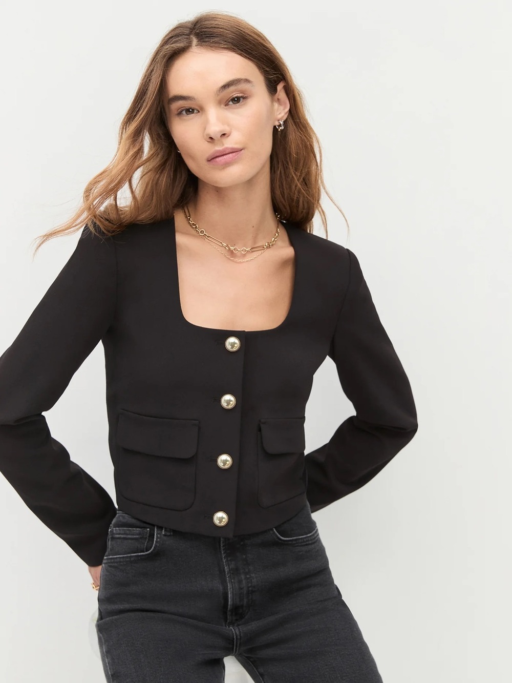 NWT Favorite Daughter THE LAURA CROP JACKET